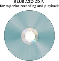 Vista 4 de Vinpower Digital Blue AZO CD-R 700MB 52X Hub de inyección de tinta blanca disco grabable para imprimir – 100 unidades de caja para pasteles (FFB)