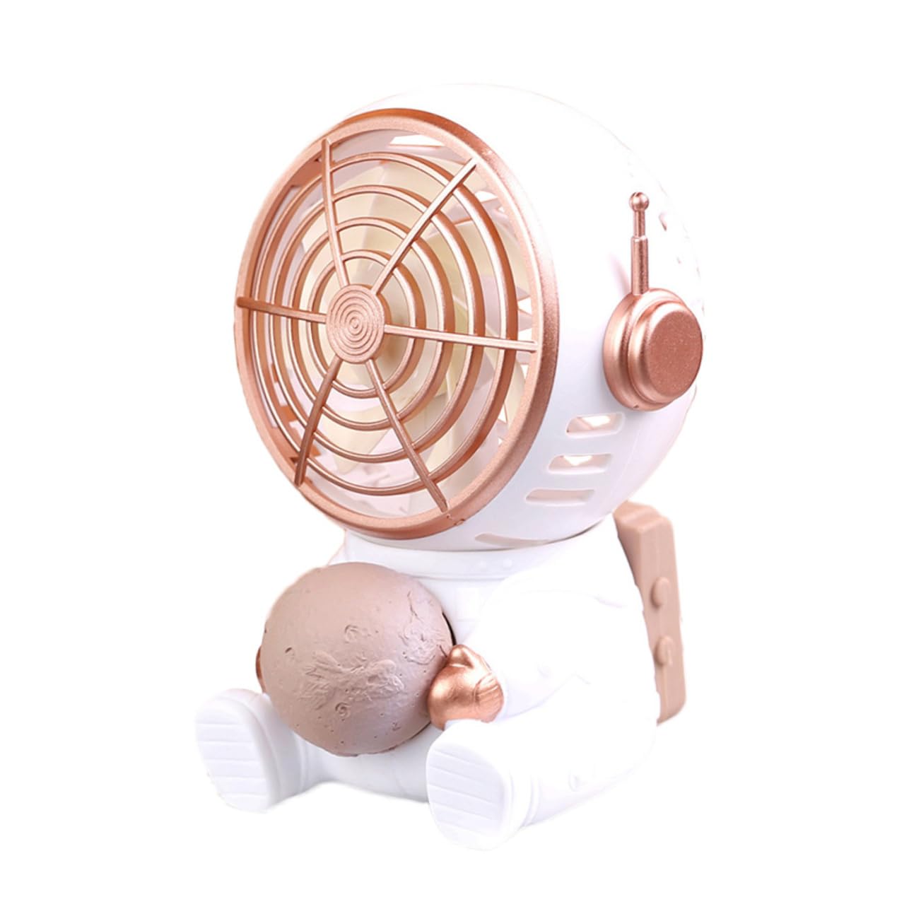 Amazon.com: Amosfun Astronaut Electric Fan Desk Fan with Light Astronaut  Night Light Moon Lamp Portable Cooling Fan Rechargeable Fan Table Lamp for  Office Desk USB Desk Cooling Fan Desktop Table Fan :