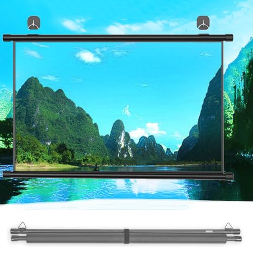 Pantalla Manual Portátil Para Proyector Pull Down HD