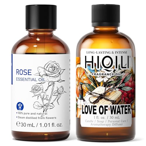 Aceite Esencial Rosa 30ML y Aceite Aromático Love of Water 30ML