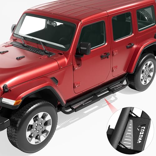 Estribos laterales 6 pulg para Jeep Wrangler JL 2018-2024 miniatura 3