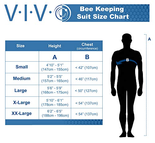 Vivo BEE-V106XL Professional Xl Cotton Full Body Beekeeping Suit thumb #5