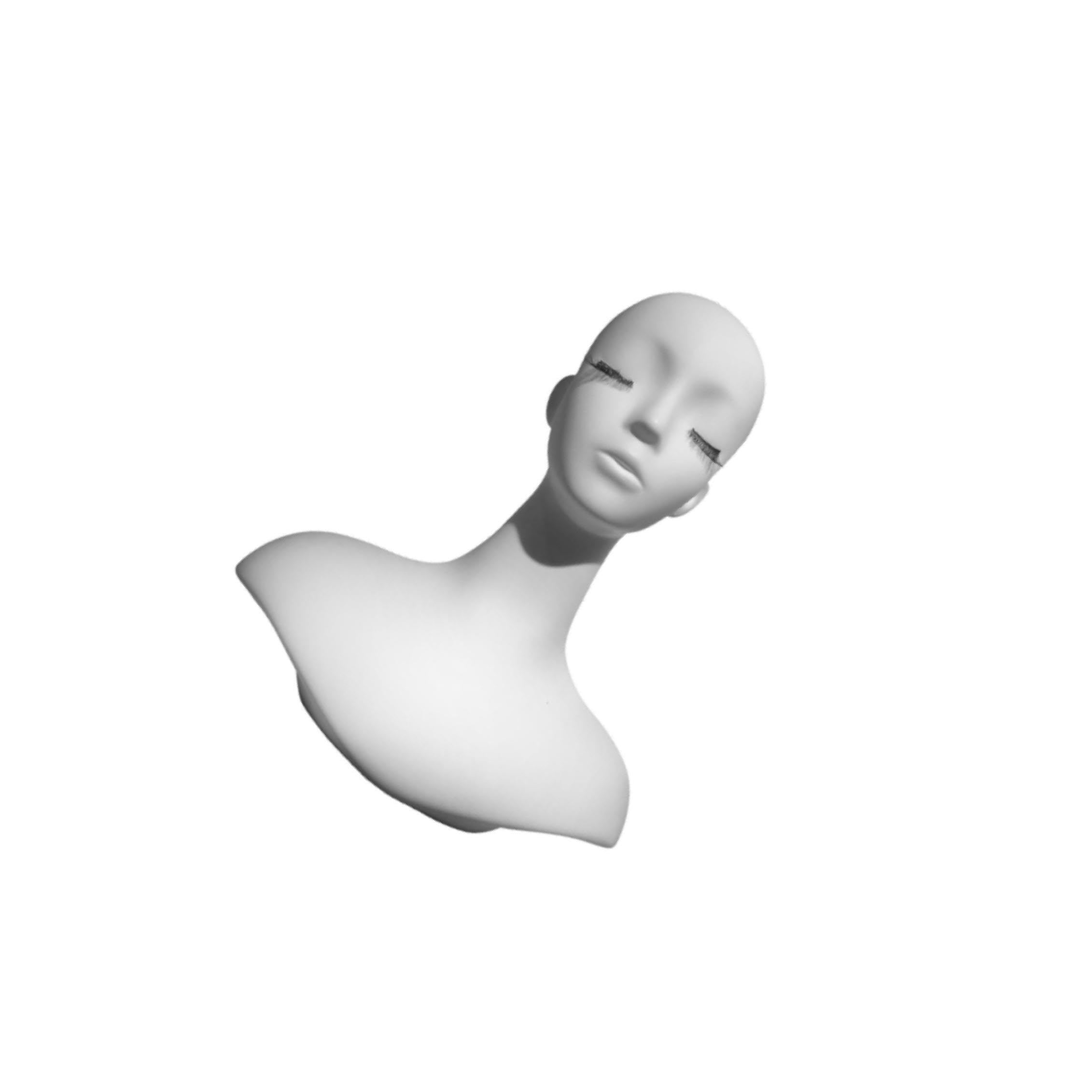 CYDZSRA Mannequin Display Stand Featuring Wig Head Mannequin For Wigs Hairpieces Hats Jewelry And Accessories Bald Head Wig Holder Manikin Block