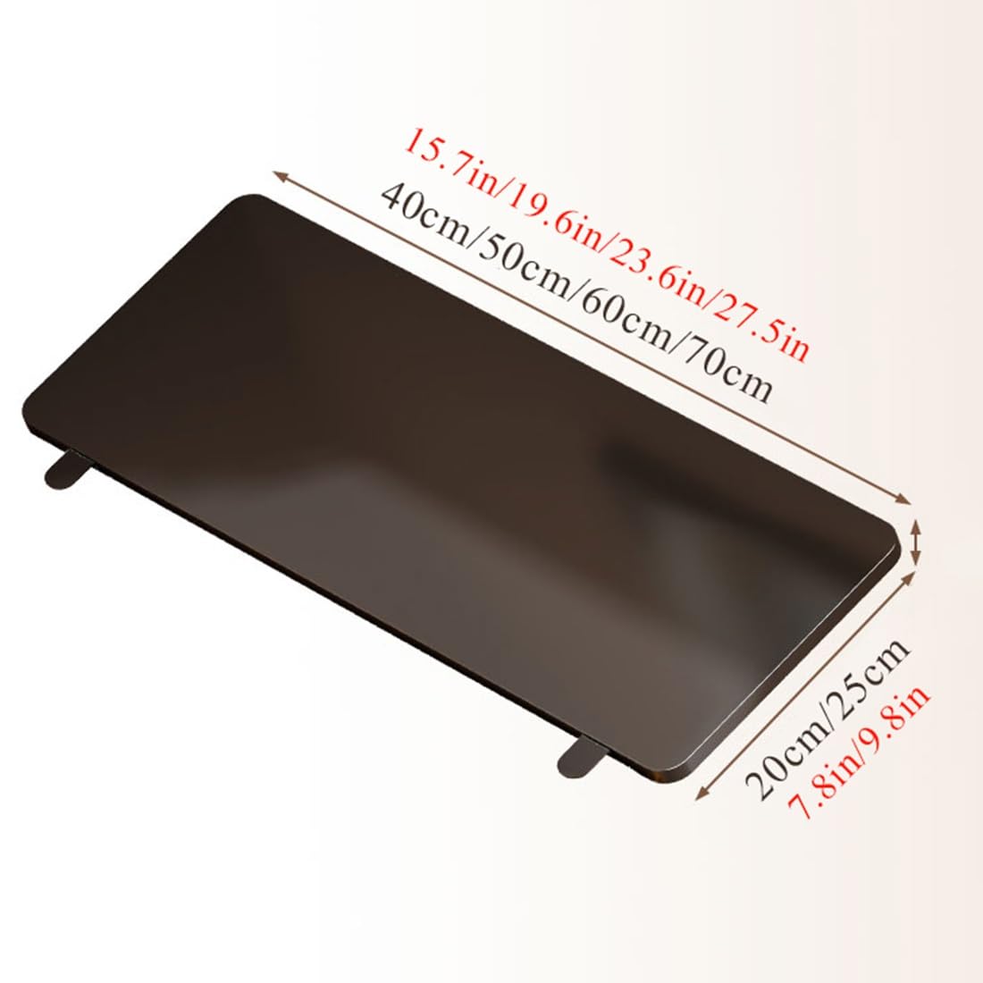 Plegable Escritorio Bandeja Extensión Teclado Mesa de Pared 70x25cm Negro