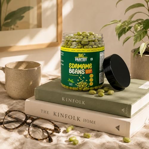 Image of Big Pantry Roasted Edamame Beans 150g | 46% Plant Protein & 17% Fiber | Lightly Salted High Protein Vegan Snack | Healthy Ready to Eat Soybeans