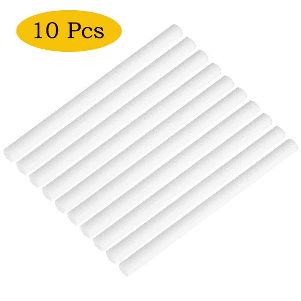 Briskyloom Humidifier Sticks Cotton Filter Sticks Refill Sticks Filter Replacement Wicks for Portable Personal USB Powered Humidifier 7x135mm (10pcs)