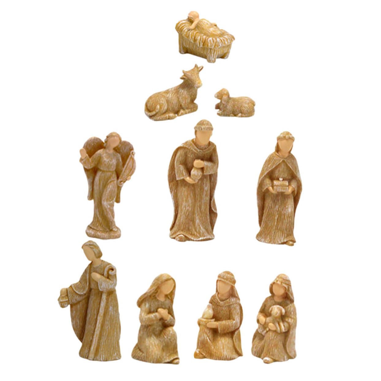 BESPORTBLE Statuine Presepe Piccole Decorazioni Natalizie di Gesù Ornamenti Presepe Natalizio Sculture Resina Statue Presepio