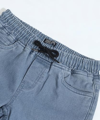 Image of Urbano Juniors Boy's Regular Fit Mid Rise Washed Denim Jogger Jeans Stretchable