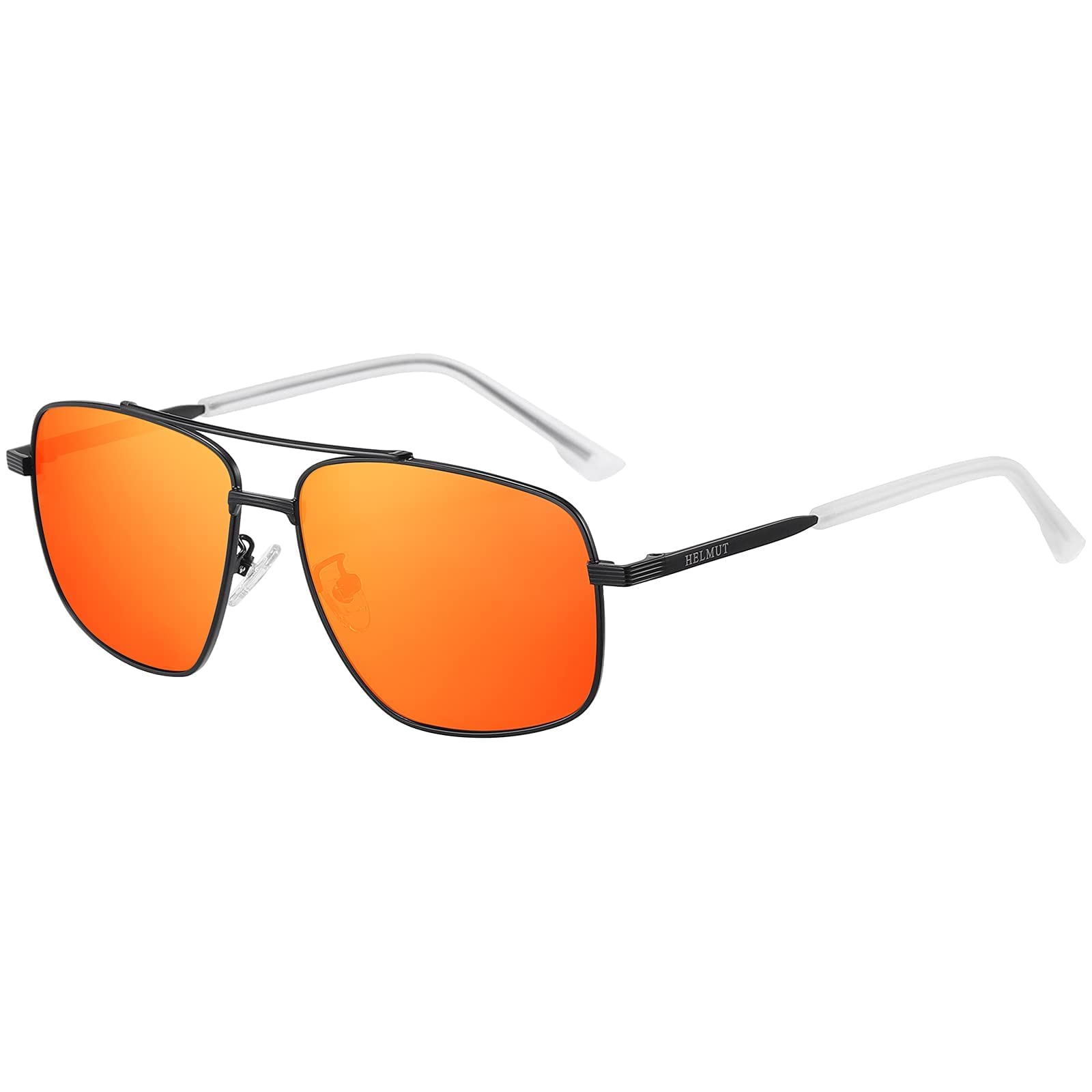 H HELMUT JUST Gafas De Sol Hombre Polarizadas Para Conducir Pescar Cuadradas Espejo Lente HJ1307