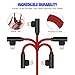 APFEN 90 Degree [3-Pack] 10FT/3M Heavy Duty iPhone Gaming Charger Cable Compatible with iPhone Xs Max/XS/XR/7/7Plus/X/8/8Plus/6S/6S Plus/SE (Black Red, 10FT)