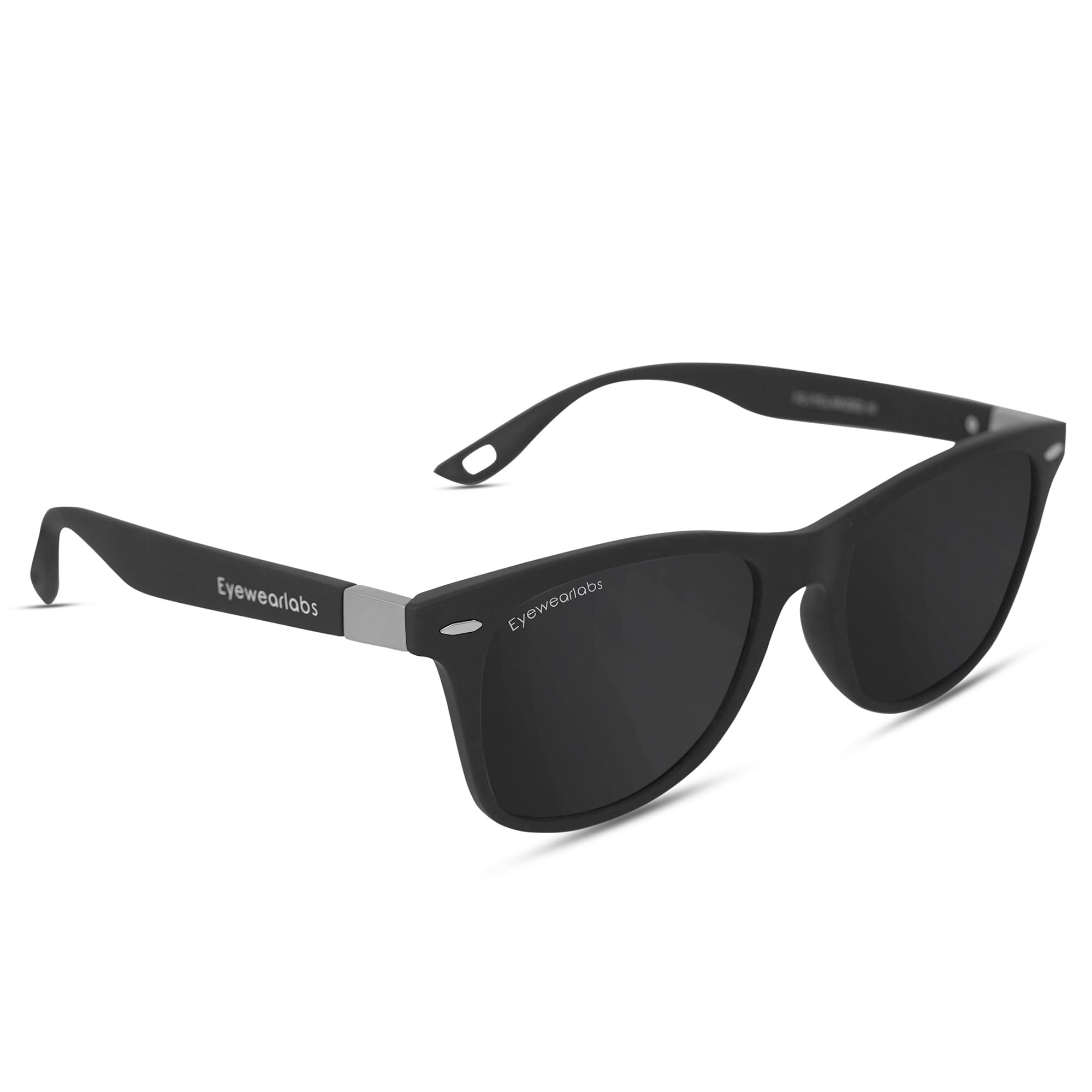 Eyewearlabs OKNO I Polarized Sunglasses For Men I For Driving, Sports and Adventure Activites I Black lens I 100% UV Protection I Medium I CSpideyJBSC3 I EL1065