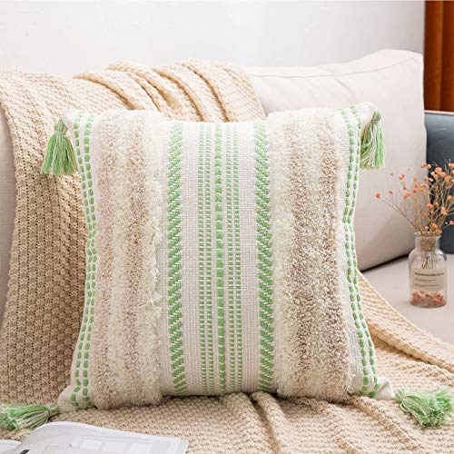 decorUhome Kissenbezug Boho Sofakissen Dekokissen Dekorative Kissenbezüge Weich Kissenhülle Couchkissen für Sofa Couch…