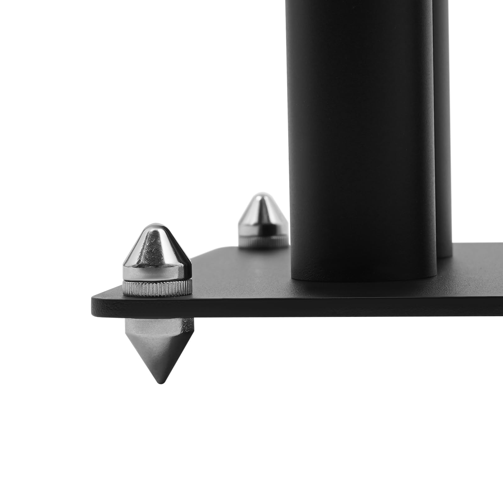 Supporto per altoparlante indipendente, in ferro moderno, nero, per soggiorno, studio, home theater, altezza regolabile