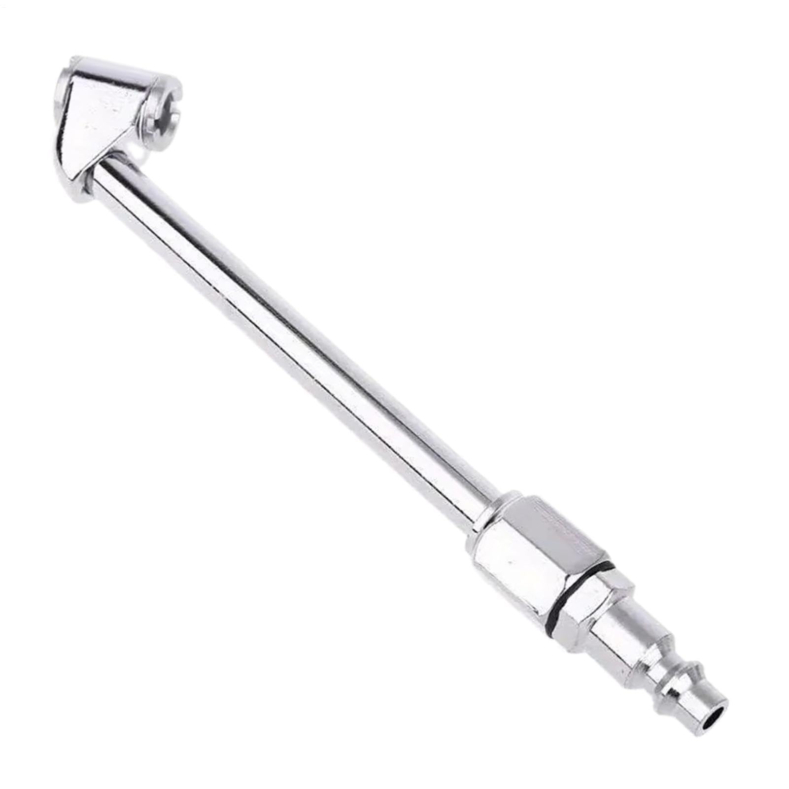 Generisch Pneumatik Luftfutter - LKW | Reifenfüller Verlängerung Doppelkopfdüse - Metall Quick Plug für Reifenventile, Präzise Luftbefüllung, Zubehör für Reifendruckprüfer, Stabile Werkstatt Qualität
