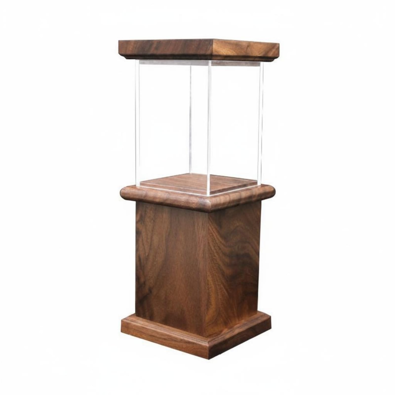 1 Vetrina Espositiva Contenitore Espositore Modelle Box Custodia Base in Legno con Copertura Antipolvere Trasparente Adatta a Esposizione in Salotto , style to 2