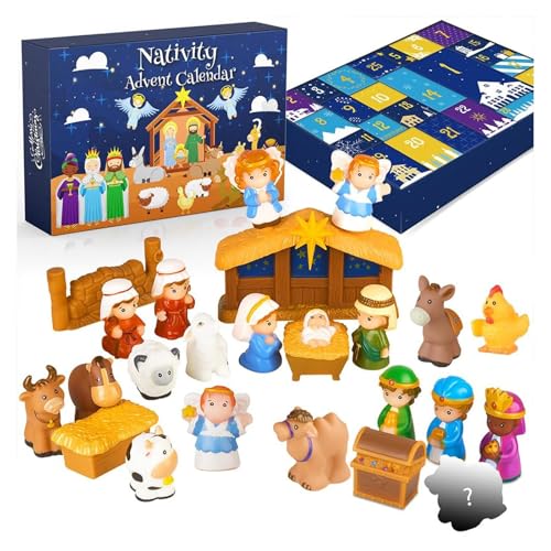 Weihnachtskrippe Adventskalender 2025, 25 Tage Weihnachten...