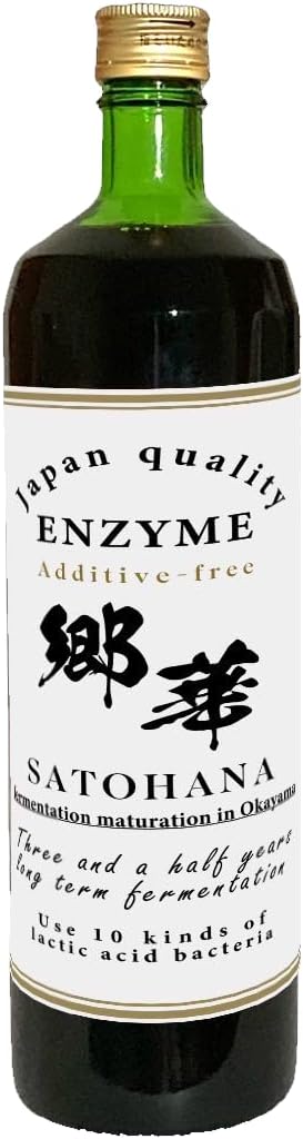 Enzyme Drink (KOSO Drink) SATOHANA - from the fermented food nation of Japan, 3.5 years aged fermented extract containing precious plant materials grown in Japan, Seasonal ingredients in 75 varieties
