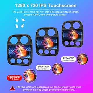 [4G+32G] Android 13 5GWIFI Car Radio Stereo for Jeep Compass Patriot 2010-2016 with Wireless CarPlay Android Auto, 10.1 inch Touchscreen Car Stereo with Bluetooth,WiFi,DSP,GPS,Backup Camera