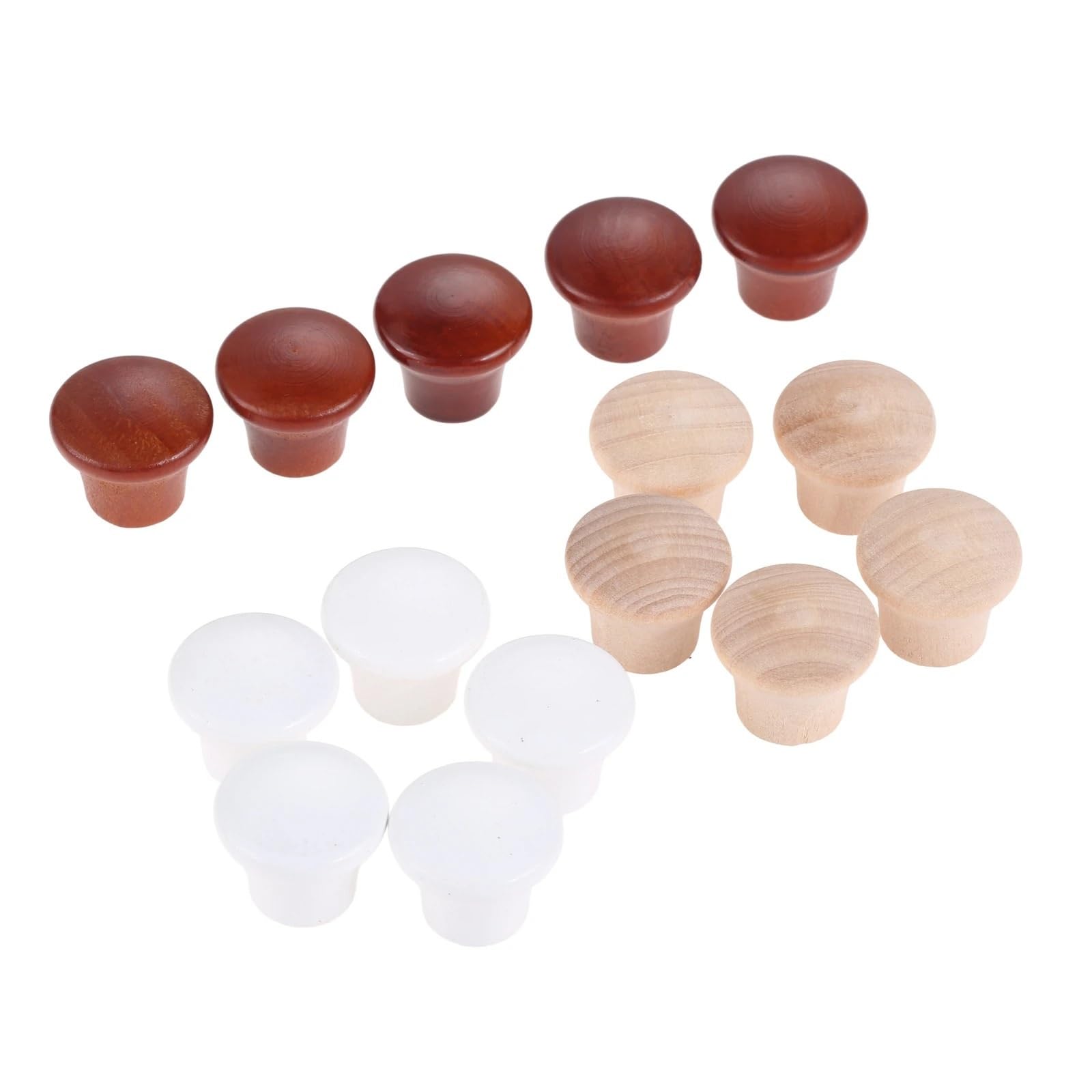 Boutons ronds en bois pour décoration de la maison et placard de cuisine
