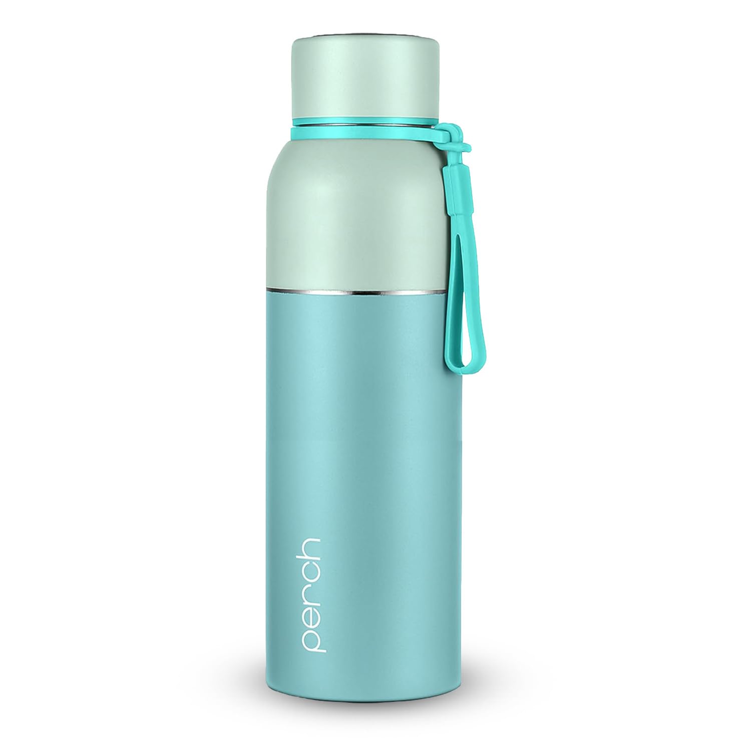 Perch Zenith Stainless Steel Water Bottle 720 ml | Hot & Cold Flask | ISI Certified | Vacuum Insulated | Leak Proof | BPA Free | for Office, School, Gym, Home & Travel | Cyan | Crafted by Pexpo