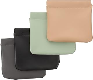 Beavorty 4 Pçs Bolsa Cosmética Carteira De Bolso Bolsas De Maquiagem Feminina Carteira Automática Bolsa De Maquiagem De Couro Sem Zíper Bolsa De Maquiagem Bolsa De Maquiagem Bolsa De