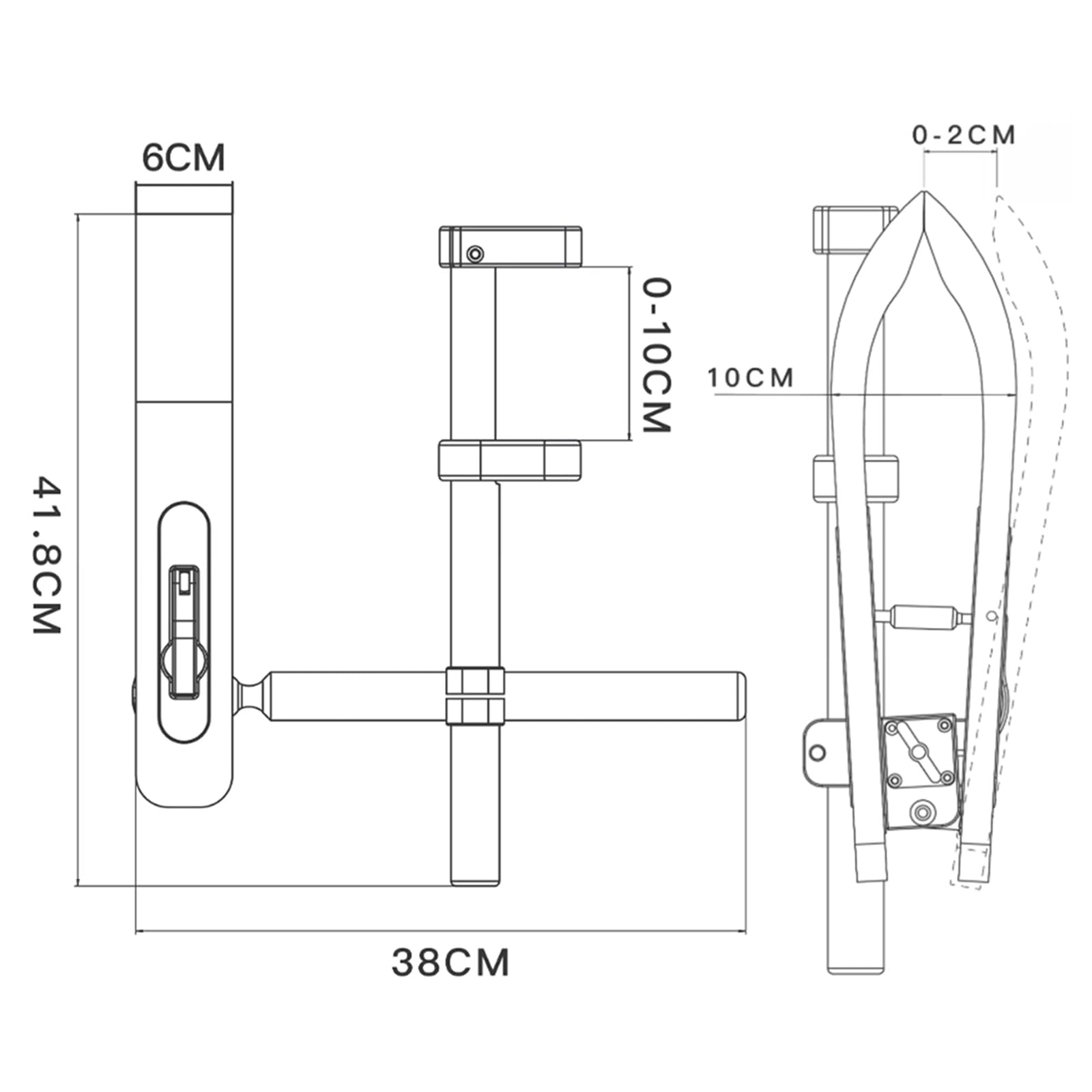 Ręcznie kucyk do szycia, drewniany skórzany zacisk, maksymalna grubość zacisku 2 cm, uniwersalna regulacja kąta, do rękodzieła skórzanego, szycia, stołu DIY, narzędzia na biurko