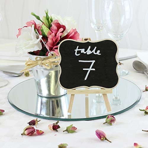 Image of 5 Inch, Pack of 6 Small Mirrors for Crafts, Round Mirror for Tables at Wedding, Mirror Tiles for Crafts and DIY Projects