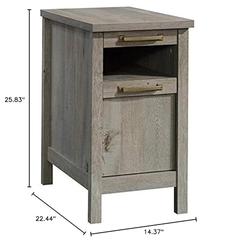 Pemberly Row PR-4753-1890645 1-Drawer Coastal Engineered Wood End Table In Oak thumb #2