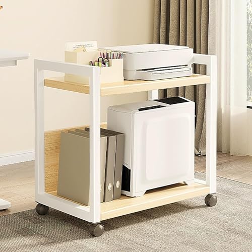 Evite Suelos Sucios con este Carrito Industrial para CPU e Impresora 2