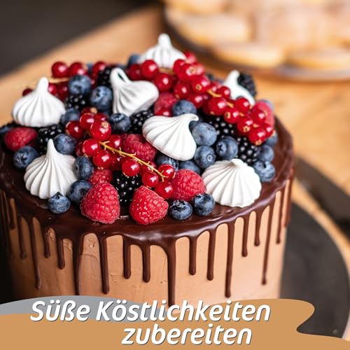 Foto von 4smile Tortenring verstellbar hoch 7,5 cm - Edelstahl Backring verstellbar 16-30 cm - Formstabile Tortenform mit Arretierung zum Backen und für die Torten-Zubereitung