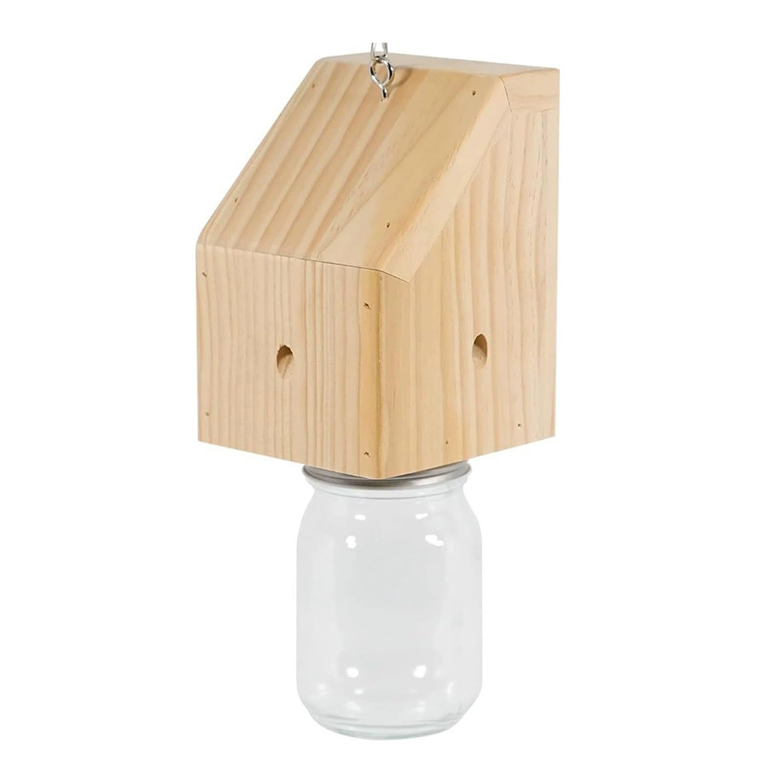 Allayu Trampa para Abejas carpinteras con Caja Fuerte Desmontable. Atrae a Las Abejas carpinteras con Cebo. Trampas Colgantes Naturales Estilo Loft, do