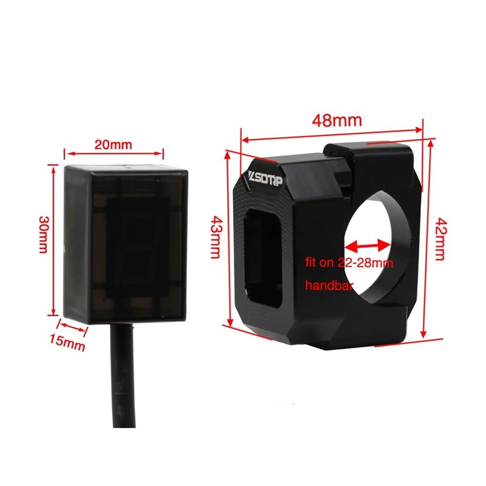 Motorrad 6 Gang Digital Ganganzeige Schalthebel Sensor Universal Starker Magnet Ultra Dünn