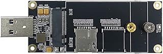 4G LTE Industrial M.2(NGFF) to USB3.0 Adapter W/Nano SIM Card Slot Work with 4G LTE Module Like Quectel EM05 EM06 etc. Applicable for M2M & IoT Applications Like Raspberry Pi Industrial Router