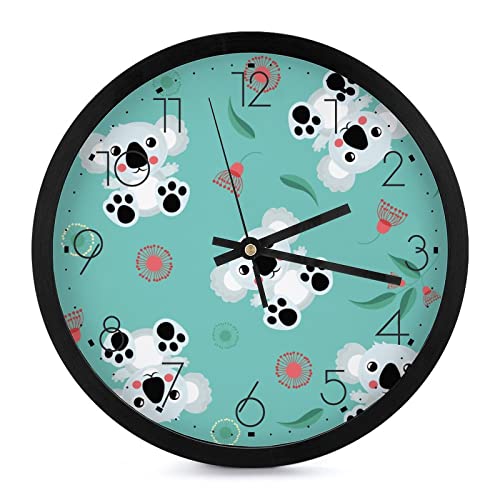 Pendule murale moderne koala au design epure de 25.4 cm pour valoriser les murs du bureau - 2