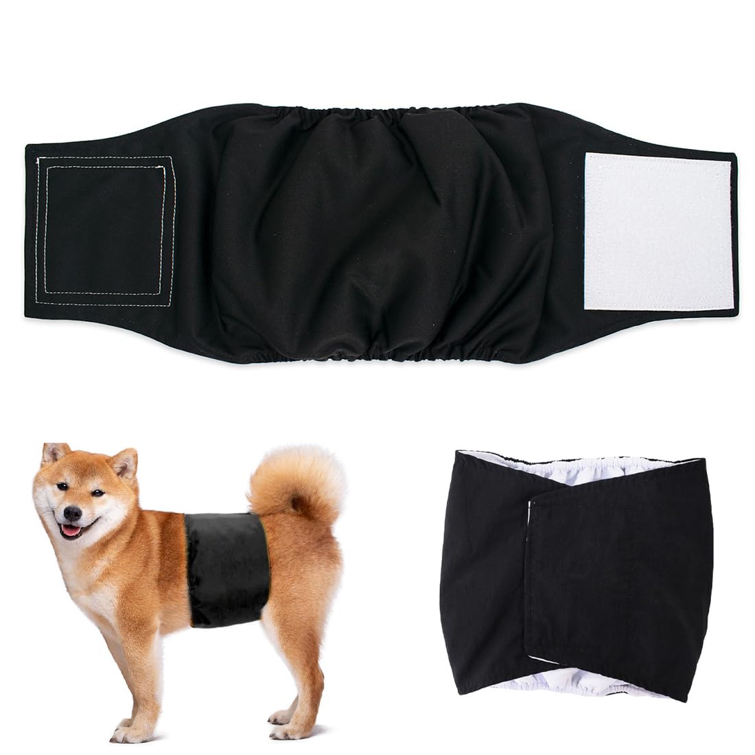 KGDUYC Pañales para Perros,Pañales para Mascotas, Pantalones menstruales para Perros machos, cinturón de cortesía Impermeable para Perros (Talla L)