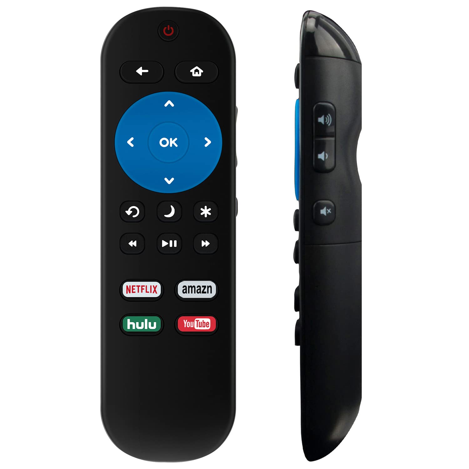 Amazon.com: Replacement Remote fit for ONN Roku TV 100021258 100012585  100012588 100012590 100021261 100012589 100012584 100012590 100012587  100005397 100005843 100005395 100007147 100024699 100005396 100012586 :  Electronics