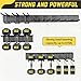 klasit Garage Wall Organizer,15Pack Carries 675 lbs,Garden Tool Organizer 48in With Large Storage Space,Easy Assembly, Sturdy Design,for Efficient Tool Storage Garage Organization