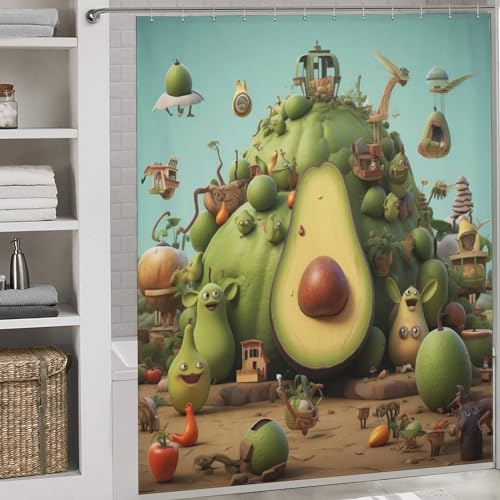 Rideaux de douche en polyester 183x183cm lavable en machine