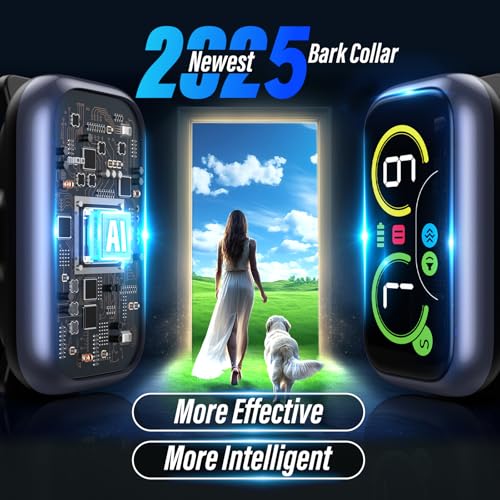 image for Kollgux Dog Bark Collar for Large Medium Small Dogs, Smart Barking Col