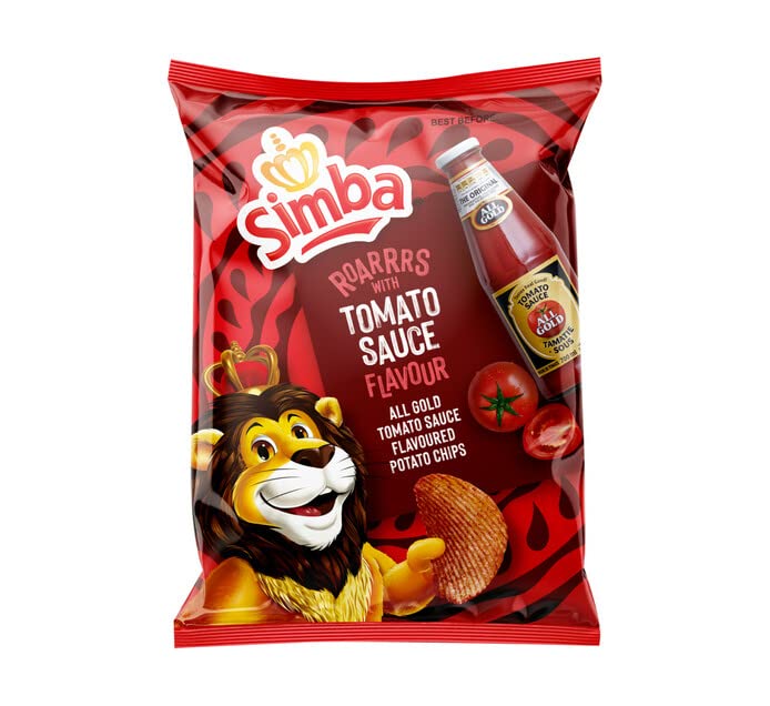 Simba Crisps PC Tomato Sauce 125g Bag | 2 Pack |