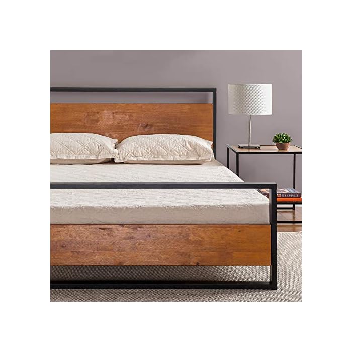 Buy ZINUS Suzanne 18 cm Metal and Wood Platform Bed Frame with
