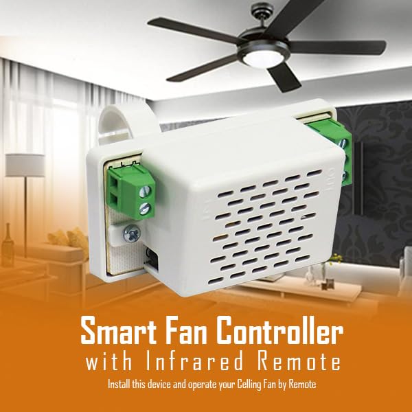 Image of Upgrade Your Ceiling Fan to Smart Control with LRIPL Smart Fan Controller & Infrared Remote (Not Compatible with BLDC Fans)