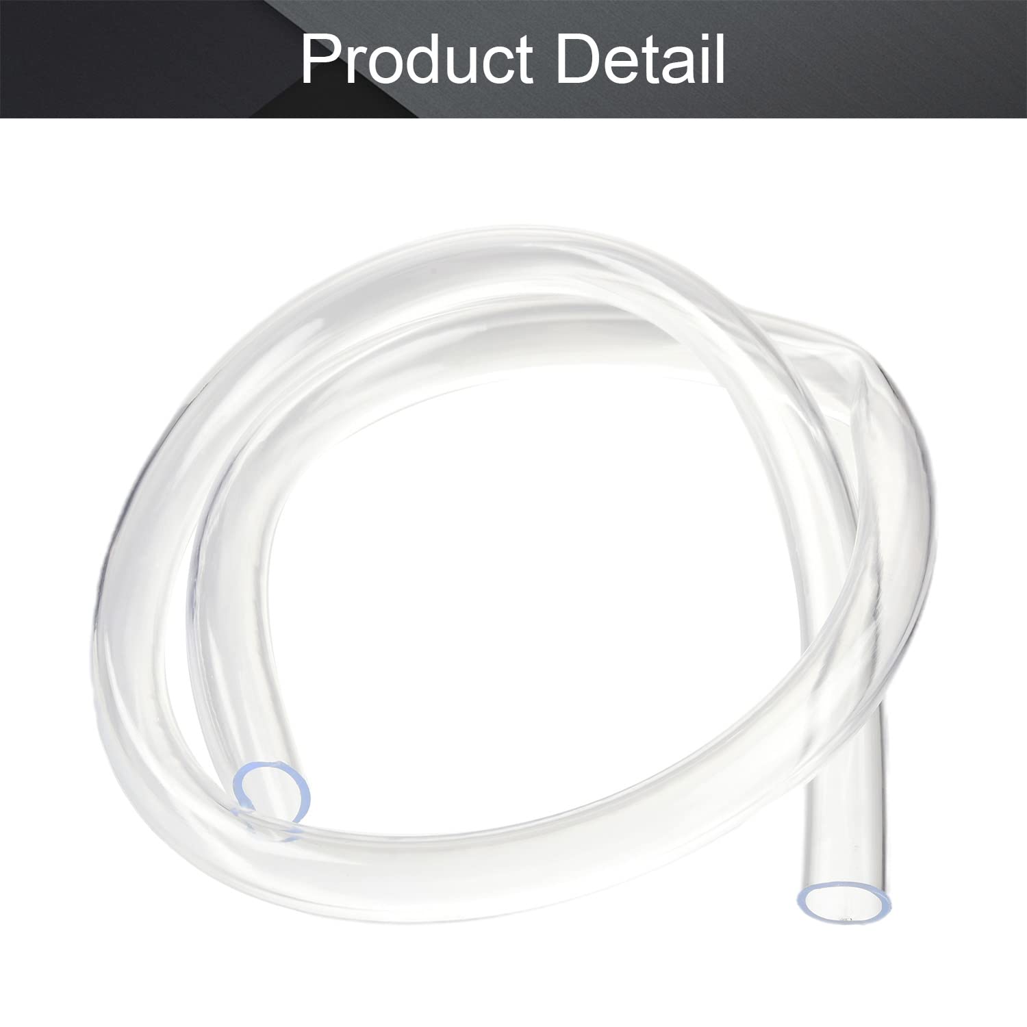 Produktbild von PVC-Schlauch Transparent – 16 Mm ID X 18,5 Mm OD, 1000 Mm Länge, Flexibel, Für Niederdruckanwendungen