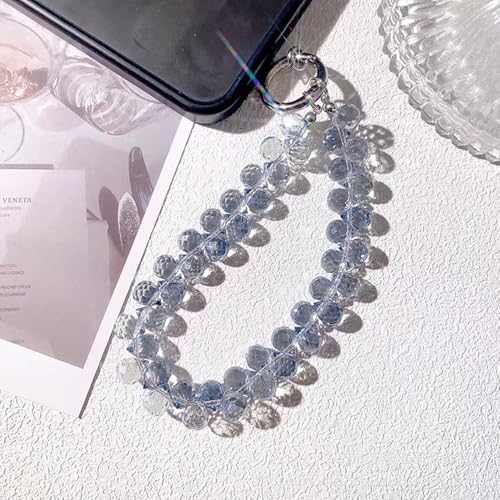 Image of TENOC Beaded Phone Wrist Strap, Blue