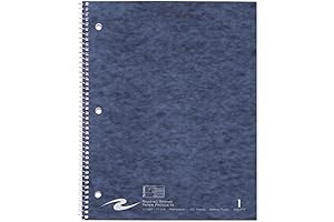 Roaring Spring Stasher Spiral Notebook: Narrow Ruled, Storage Pocket, Assorted Colors