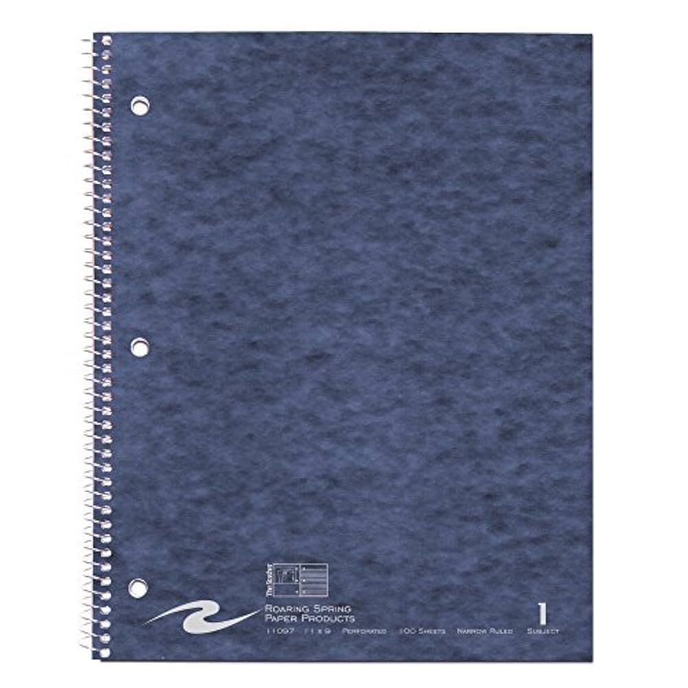 Amazon.com : Roaring Spring Stasher One Subject Spiral