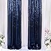3FTX6FT-Navy Blue-Sequin Backdrop Photo Booth Curtain Blue Sequin Fabric Wedding/Birthday Christmas Decorations (Navy Blue)