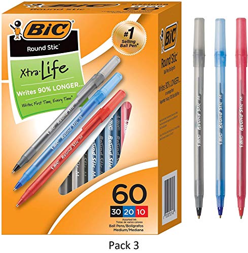 BIC Ballpoint Pen, 3 Pack