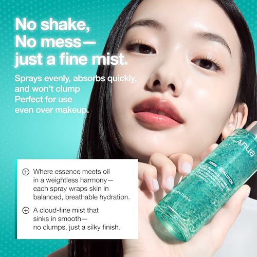 ANUA PDRN Collagen Glow Facial Serum Spray, Hydrating Face Mist, Hyaluronic Acid, dewy glass finish, All Skin Types, Instant Plumping Hydration, Firming Care, Korean Skincare, 3.38 fl oz - Image 5