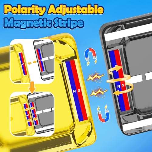 (Campaign ID: 27O177P1CO058, Commission rate: 10%,sale stock: 1000) Mini Magnetic Tiles Road with Case Toddler Travel Toys Trip Essentials Set - image 5